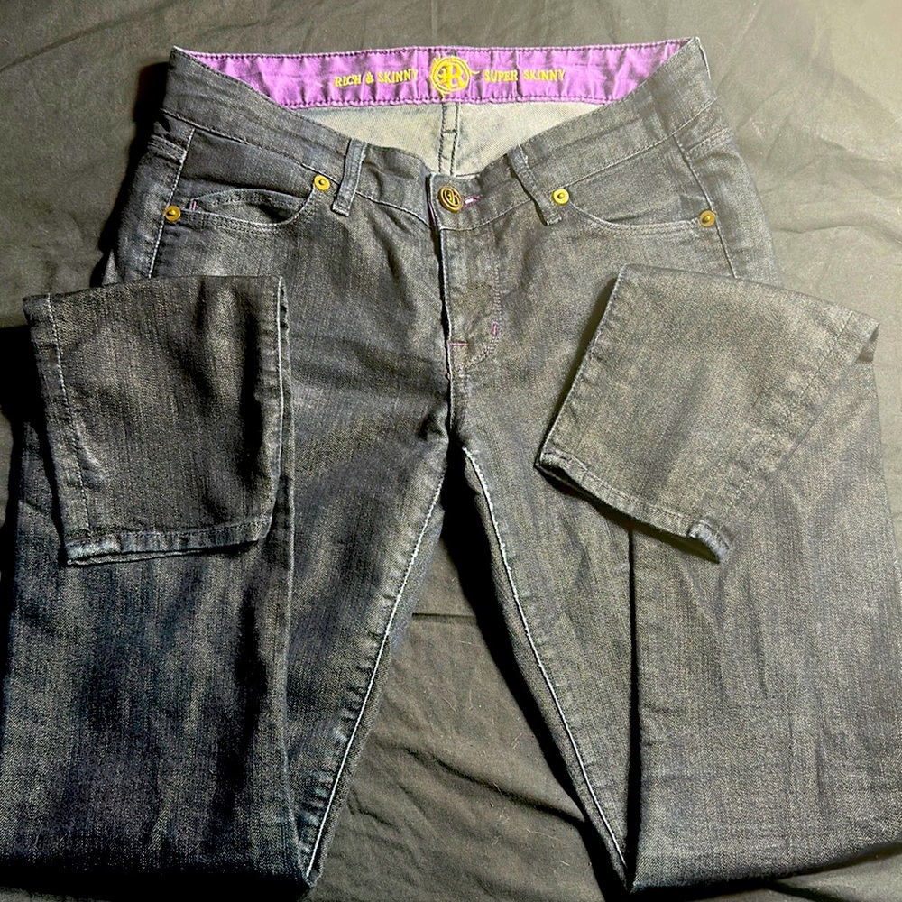 Rich &skinny jeans dark blue jeans